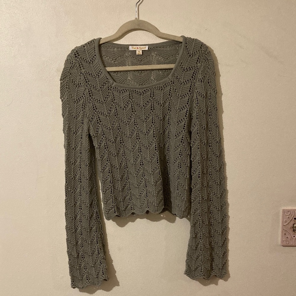 Olive Green Knit Sweater